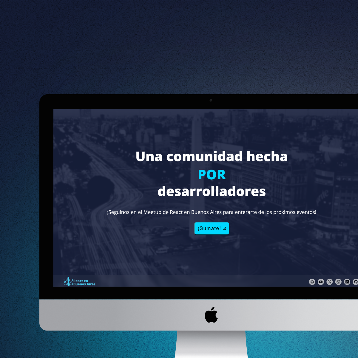 Imagen de proyecto: Web de React Buenos Aires.